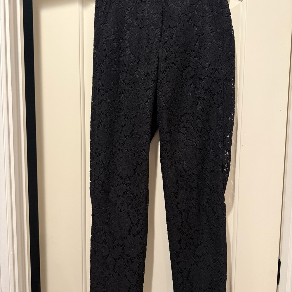 Elegant Black Lace Pants